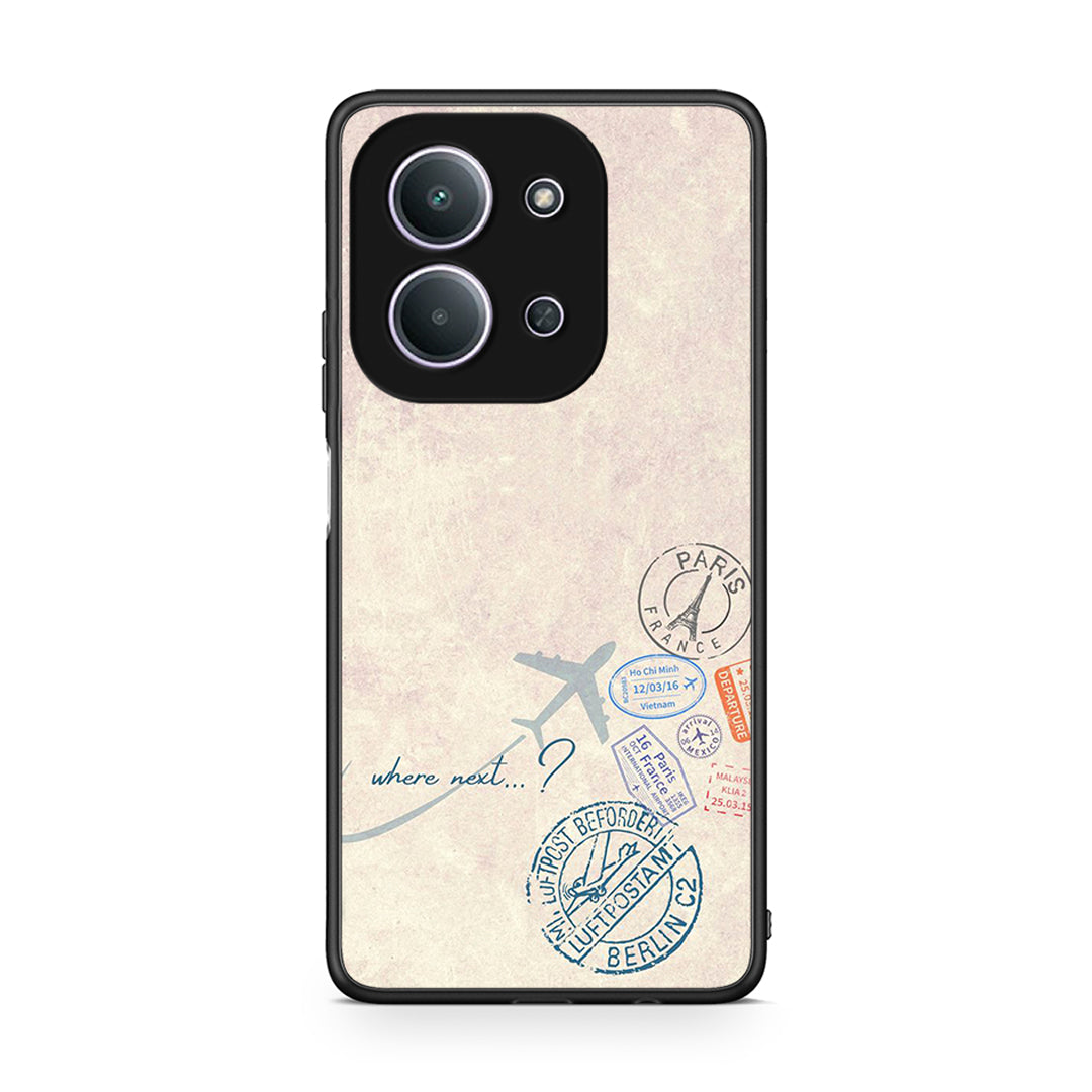 Xiaomi Redmi 15C Where Next Θήκη από τη Smartfits με σχέδιο στο πίσω μέρος και μαύρο περίβλημα | Smartphone case with colorful back and black bezels by Smartfits