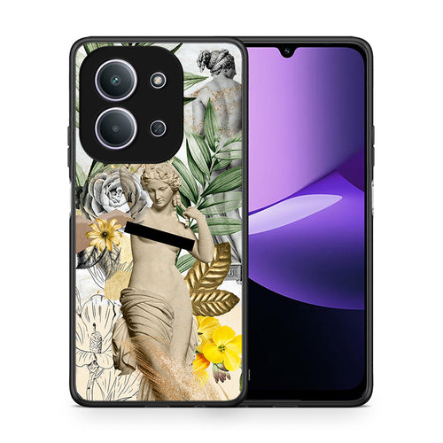 Θήκη Xiaomi Redmi 15C Woman Statue από τη Smartfits με σχέδιο στο πίσω μέρος και μαύρο περίβλημα | Xiaomi Redmi 15C Woman Statue case with colorful back and black bezels
