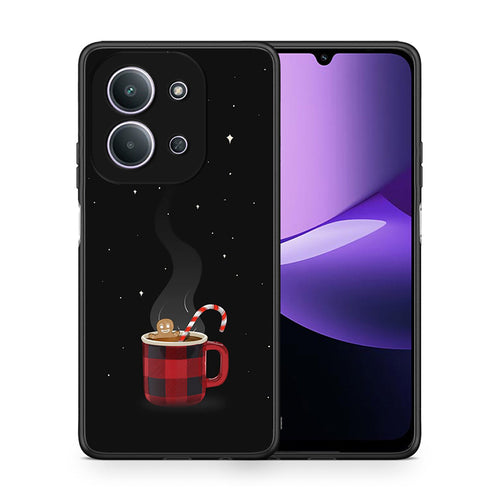 Θήκη Xiaomi Redmi 15C Xmas Bathing από τη Smartfits με σχέδιο στο πίσω μέρος και μαύρο περίβλημα | Xiaomi Redmi 15C Xmas Bathing case with colorful back and black bezels