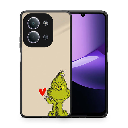 Θήκη Xiaomi Redmi 15C Xmas Grinch από τη Smartfits με σχέδιο στο πίσω μέρος και μαύρο περίβλημα | Xiaomi Redmi 15C Xmas Grinch case with colorful back and black bezels