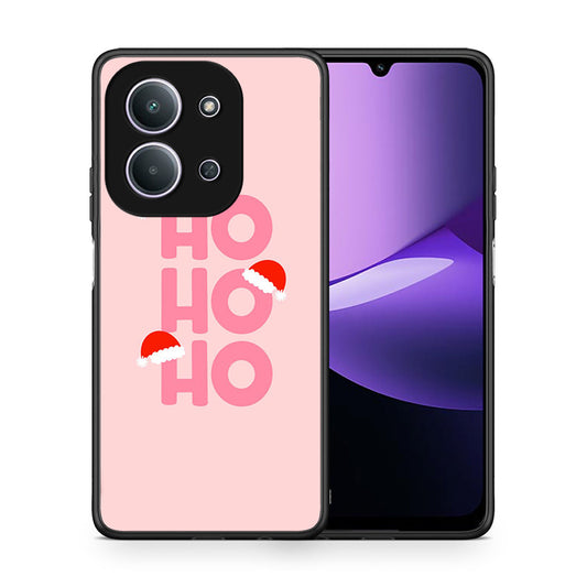 Θήκη Xiaomi Redmi 15C Xmas Ho Ho Ho από τη Smartfits με σχέδιο στο πίσω μέρος και μαύρο περίβλημα | Xiaomi Redmi 15C Xmas Ho Ho Ho case with colorful back and black bezels