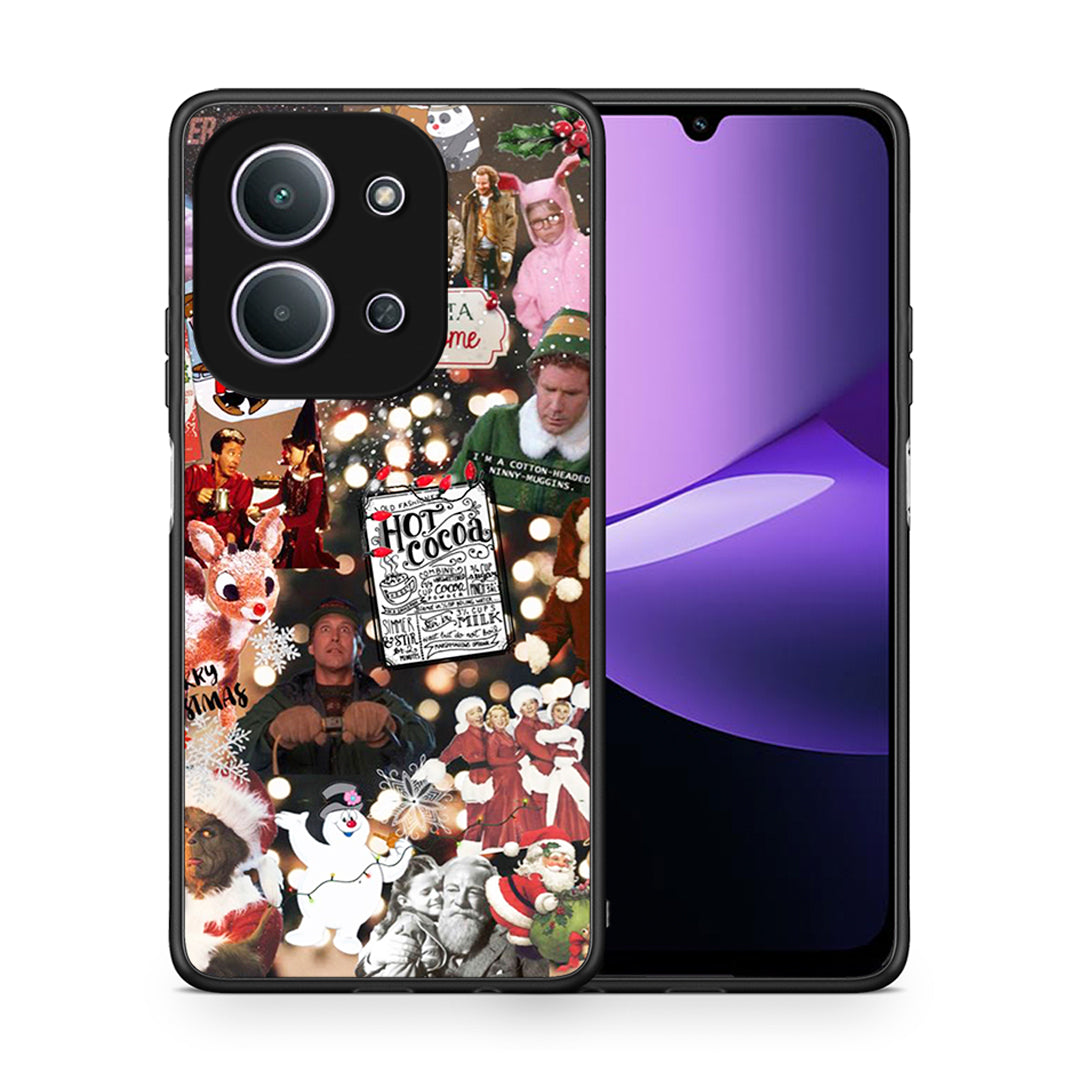 Θήκη Xiaomi Redmi 15C Xmas Movies από τη Smartfits με σχέδιο στο πίσω μέρος και μαύρο περίβλημα | Xiaomi Redmi 15C Xmas Movies case with colorful back and black bezels