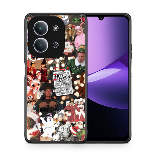 Θήκη Xiaomi Redmi 15C Xmas Movies από τη Smartfits με σχέδιο στο πίσω μέρος και μαύρο περίβλημα | Xiaomi Redmi 15C Xmas Movies case with colorful back and black bezels