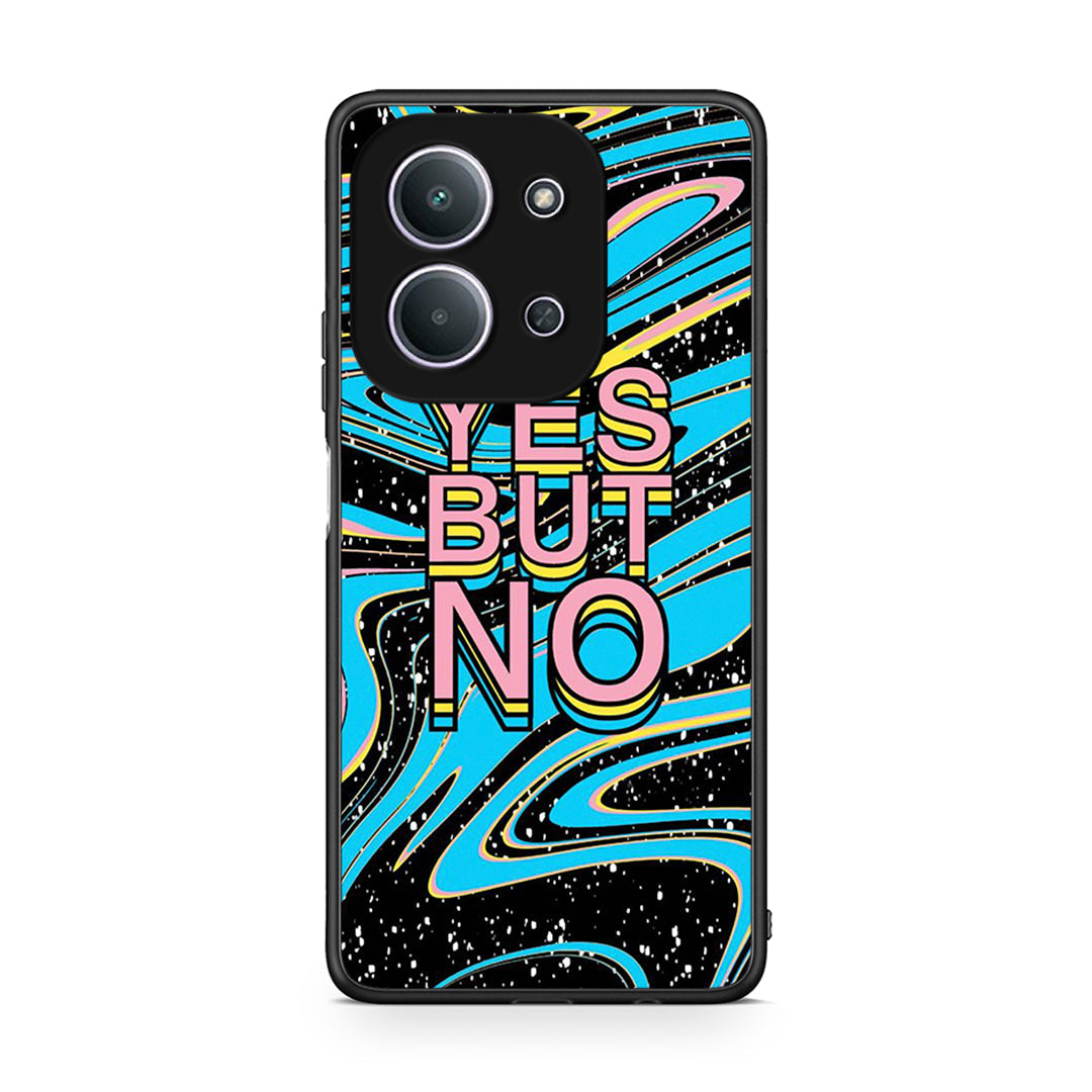 Xiaomi Redmi 15C Yes But No θήκη από τη Smartfits με σχέδιο στο πίσω μέρος και μαύρο περίβλημα | Smartphone case with colorful back and black bezels by Smartfits