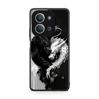 Xiaomi Redmi 15C Yin Yang Θήκη από τη Smartfits με σχέδιο στο πίσω μέρος και μαύρο περίβλημα | Smartphone case with colorful back and black bezels by Smartfits