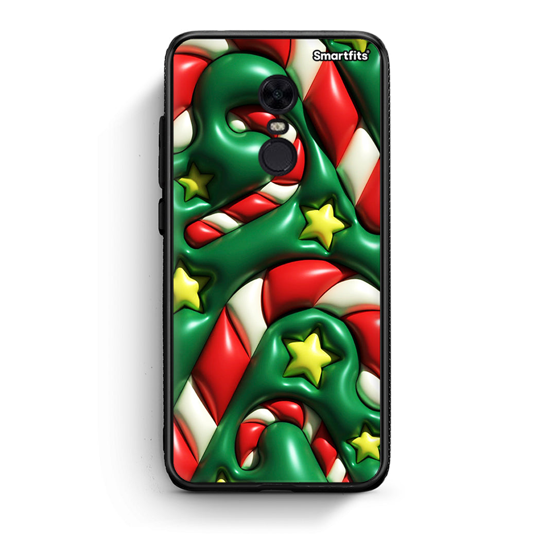 Xiaomi Redmi 5 Plus Christmas Bubbles θήκη από τη Smartfits με σχέδιο στο πίσω μέρος και μαύρο περίβλημα | Smartphone case with colorful back and black bezels by Smartfits