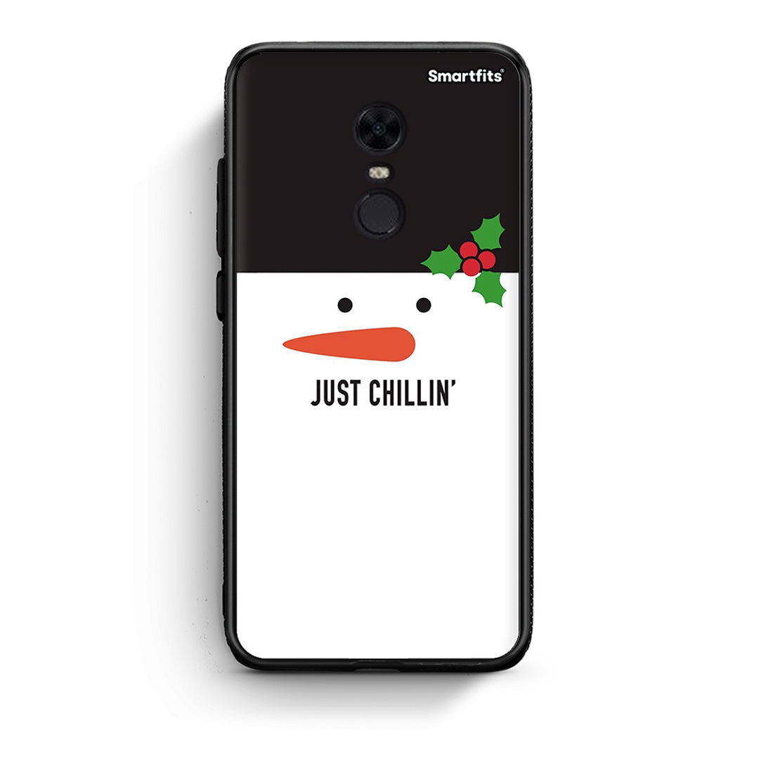 Xiaomi Redmi 5 Plus Christmas Chillin θήκη από τη Smartfits με σχέδιο στο πίσω μέρος και μαύρο περίβλημα | Smartphone case with colorful back and black bezels by Smartfits