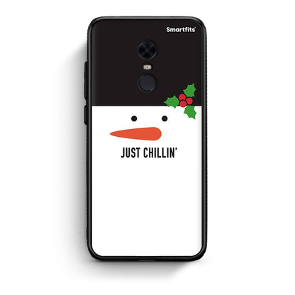 Xiaomi Redmi 5 Plus Christmas Chillin θήκη από τη Smartfits με σχέδιο στο πίσω μέρος και μαύρο περίβλημα | Smartphone case with colorful back and black bezels by Smartfits