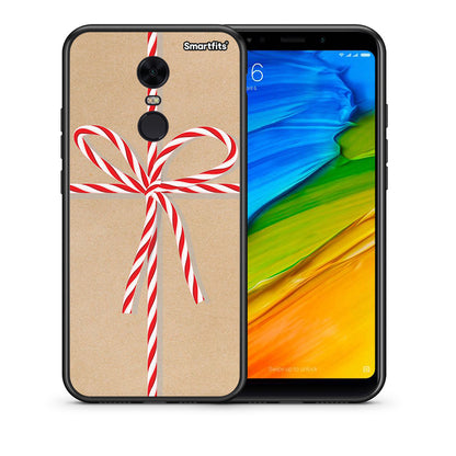 Θήκη Xiaomi Redmi 5 Plus Christmas Gift από τη Smartfits με σχέδιο στο πίσω μέρος και μαύρο περίβλημα | Xiaomi Redmi 5 Plus Christmas Gift case with colorful back and black bezels