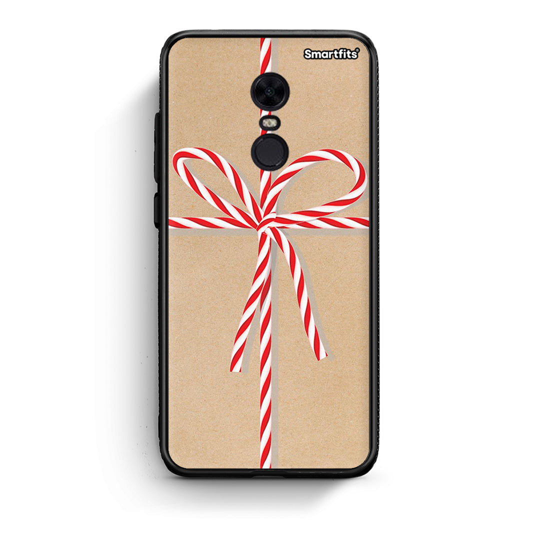 Xiaomi Redmi 5 Plus Christmas Gift θήκη από τη Smartfits με σχέδιο στο πίσω μέρος και μαύρο περίβλημα | Smartphone case with colorful back and black bezels by Smartfits