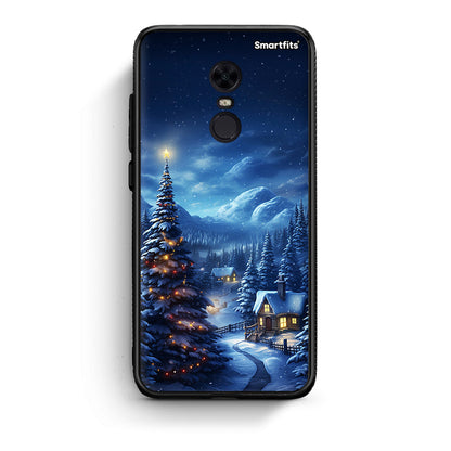 Xiaomi Redmi 5 Plus Christmas Scenery θήκη από τη Smartfits με σχέδιο στο πίσω μέρος και μαύρο περίβλημα | Smartphone case with colorful back and black bezels by Smartfits