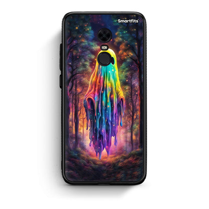 Xiaomi Redmi 5 Plus Halloween Ghost θήκη από τη Smartfits με σχέδιο στο πίσω μέρος και μαύρο περίβλημα | Smartphone case with colorful back and black bezels by Smartfits