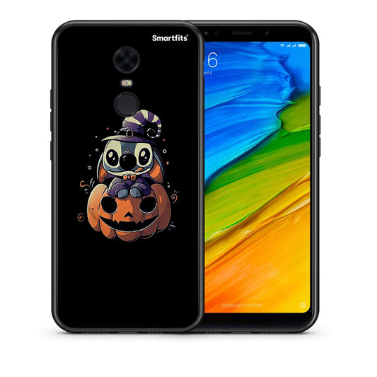 Θήκη Xiaomi Redmi 5 Plus Halloween Stitch από τη Smartfits με σχέδιο στο πίσω μέρος και μαύρο περίβλημα | Xiaomi Redmi 5 Plus Halloween Stitch case with colorful back and black bezels