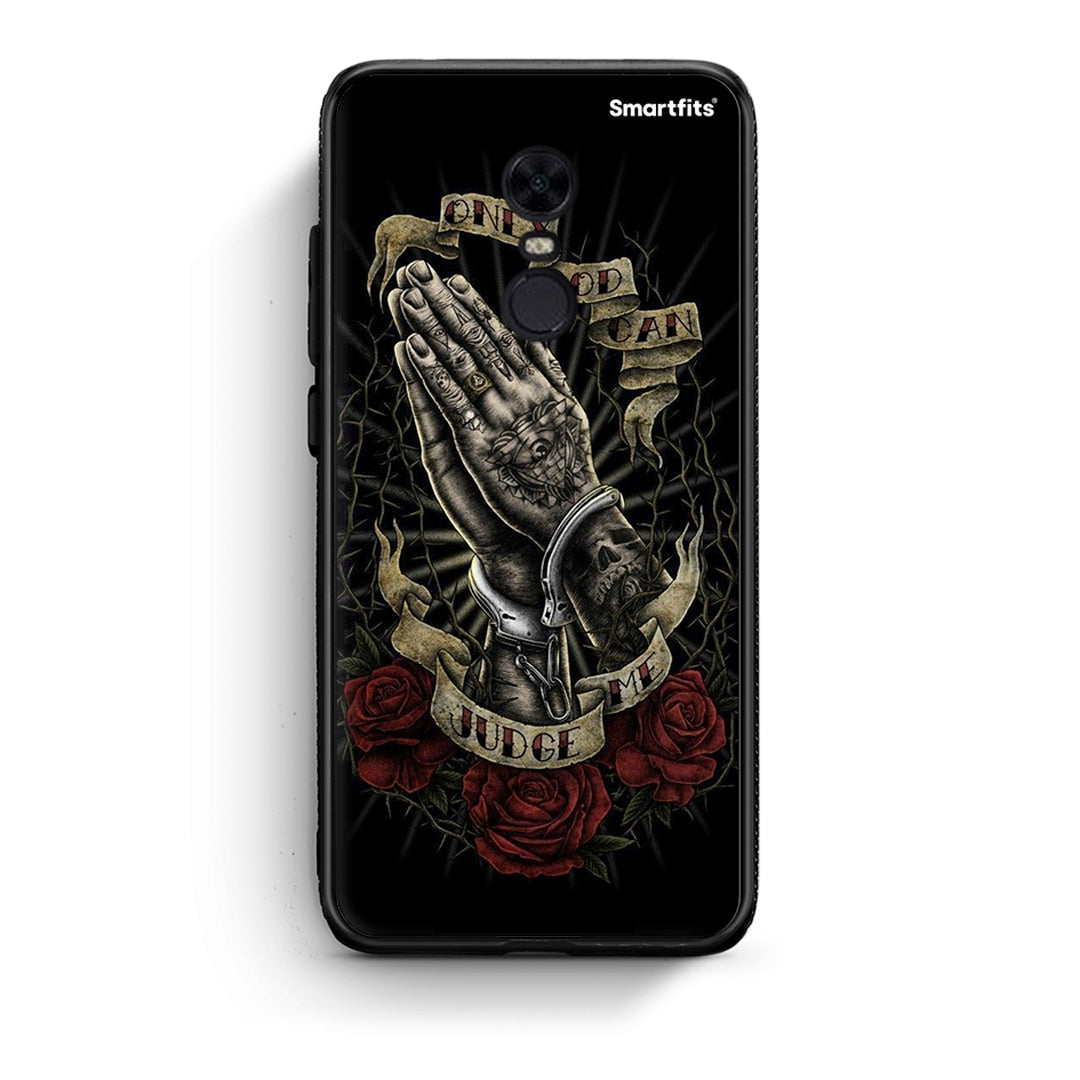 Xiaomi Redmi 5 Plus Judge By God θήκη από τη Smartfits με σχέδιο στο πίσω μέρος και μαύρο περίβλημα | Smartphone case with colorful back and black bezels by Smartfits