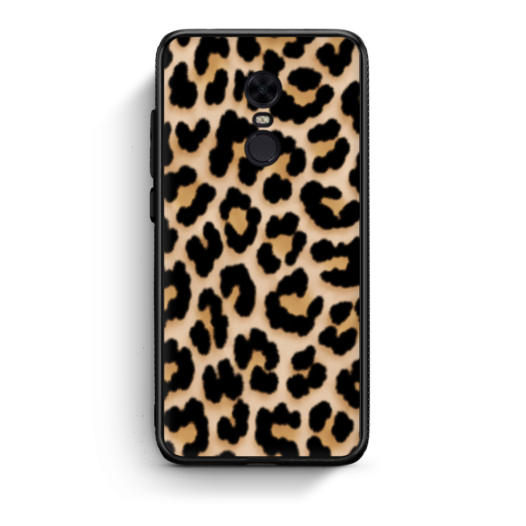 Θήκη Xiaomi Redmi 5 Plus Leopard Print Tan Small από τη Smartfits με σχέδιο στο πίσω μέρος και μαύρο περίβλημα | Xiaomi Redmi 5 Plus Leopard Print Tan Small case with colorful back and black bezels