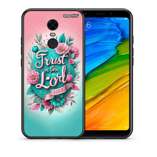 Θήκη Xiaomi Redmi 5 Plus Lord Trust από τη Smartfits με σχέδιο στο πίσω μέρος και μαύρο περίβλημα | Xiaomi Redmi 5 Plus Lord Trust case with colorful back and black bezels