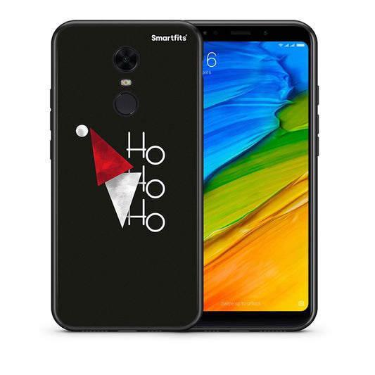 Θήκη Xiaomi Redmi 5 Plus Minimal Christmas από τη Smartfits με σχέδιο στο πίσω μέρος και μαύρο περίβλημα | Xiaomi Redmi 5 Plus Minimal Christmas case with colorful back and black bezels