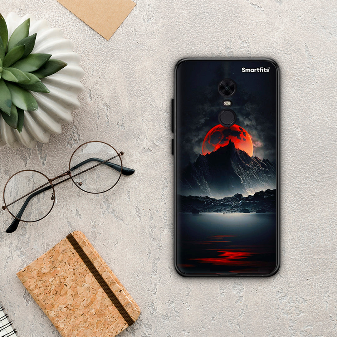 Red Full Moon - Xiaomi Redmi 5 Plus θήκη
