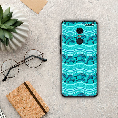 Swimming Dolphins - Xiaomi Redmi 5 Plus θήκη