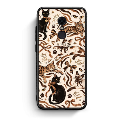 Θήκη Xiaomi Redmi 5 Plus Wild Cats and Animal Print Collage από τη Smartfits με σχέδιο στο πίσω μέρος και μαύρο περίβλημα | Xiaomi Redmi 5 Plus Wild Cats and Animal Print Collage case with colorful back and black bezels