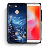 Thumbnail for Θήκη Xiaomi Redmi 6 Christmas Scenery από τη Smartfits με σχέδιο στο πίσω μέρος και μαύρο περίβλημα | Xiaomi Redmi 6 Christmas Scenery case with colorful back and black bezels