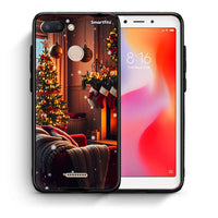 Thumbnail for Θήκη Xiaomi Redmi 6 Home For Christmas από τη Smartfits με σχέδιο στο πίσω μέρος και μαύρο περίβλημα | Xiaomi Redmi 6 Home For Christmas case with colorful back and black bezels