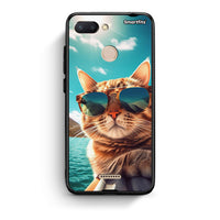 Thumbnail for Xiaomi Redmi 6 Summer Cat θήκη από τη Smartfits με σχέδιο στο πίσω μέρος και μαύρο περίβλημα | Smartphone case with colorful back and black bezels by Smartfits