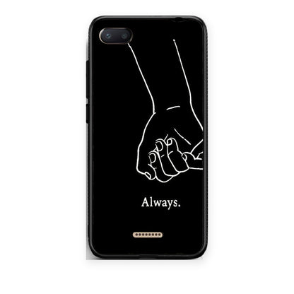 Θήκη Xiaomi Redmi 6A Always & Forever 1 από τη Smartfits με σχέδιο στο πίσω μέρος και μαύρο περίβλημα | Xiaomi Redmi 6A Always & Forever 1 case with colorful back and black bezels