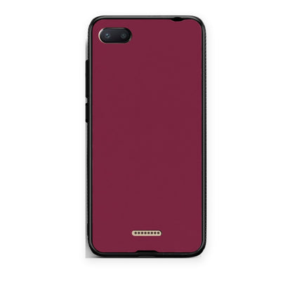 Θήκη Xiaomi Redmi 6A Burgundy από τη Smartfits με σχέδιο στο πίσω μέρος και μαύρο περίβλημα | Xiaomi Redmi 6A Burgundy case with colorful back and black bezels