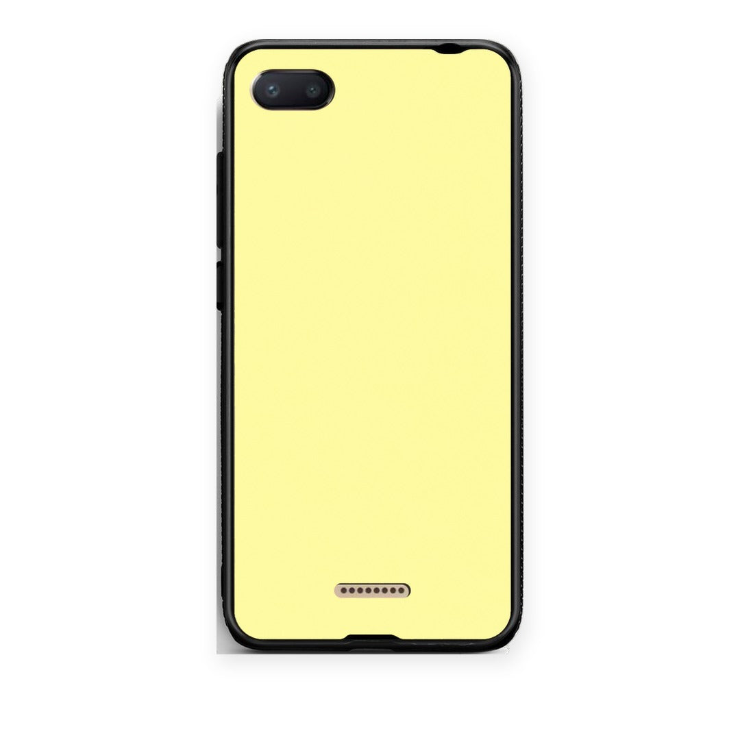 Θήκη Xiaomi Redmi 6A Butter Yellow από τη Smartfits με σχέδιο στο πίσω μέρος και μαύρο περίβλημα | Xiaomi Redmi 6A Butter Yellow case with colorful back and black bezels