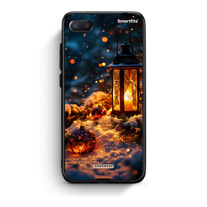 Xiaomi Redmi 6A Christmas Ornaments θήκη από τη Smartfits με σχέδιο στο πίσω μέρος και μαύρο περίβλημα | Smartphone case with colorful back and black bezels by Smartfits