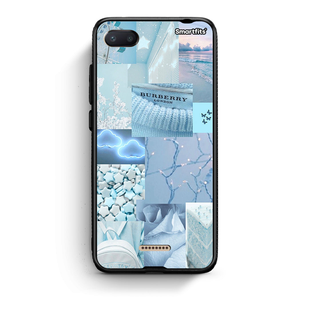 Xiaomi Redmi 6A Ciel Aesthetic Collage θήκη από τη Smartfits με σχέδιο στο πίσω μέρος και μαύρο περίβλημα | Smartphone case with colorful back and black bezels by Smartfits