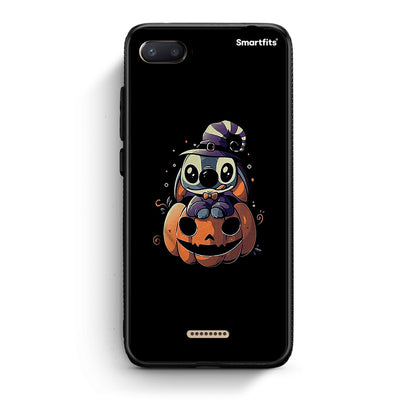 Xiaomi Redmi 6A Halloween Stitch θήκη από τη Smartfits με σχέδιο στο πίσω μέρος και μαύρο περίβλημα | Smartphone case with colorful back and black bezels by Smartfits