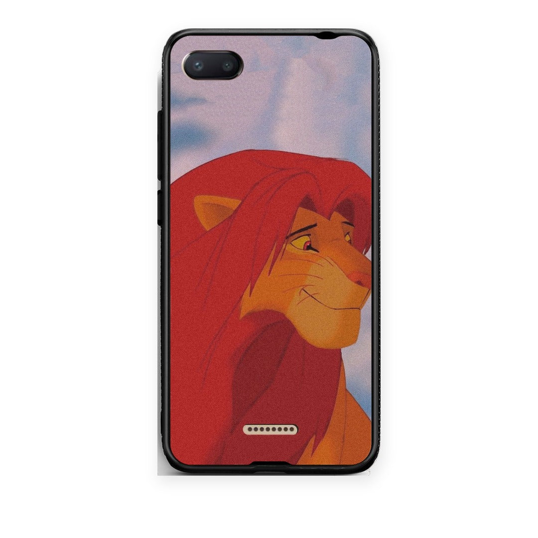 Θήκη Xiaomi Redmi 6A Lion Love 1 από τη Smartfits με σχέδιο στο πίσω μέρος και μαύρο περίβλημα | Xiaomi Redmi 6A Lion Love 1 case with colorful back and black bezels