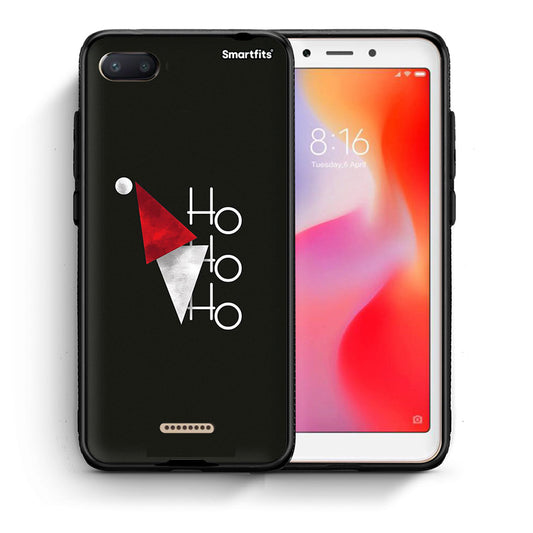 Θήκη Xiaomi Redmi 6A Minimal Christmas από τη Smartfits με σχέδιο στο πίσω μέρος και μαύρο περίβλημα | Xiaomi Redmi 6A Minimal Christmas case with colorful back and black bezels