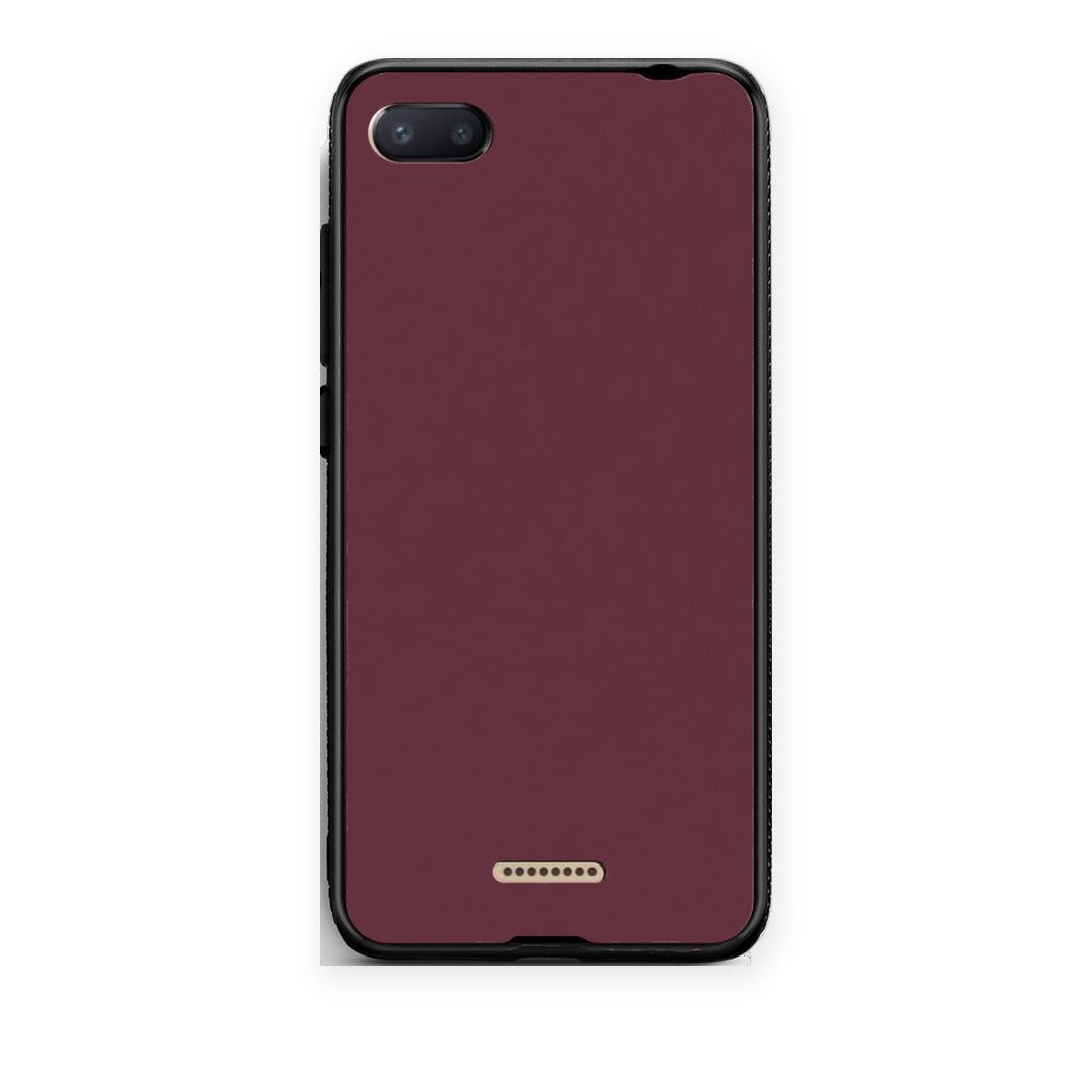 Θήκη Xiaomi Redmi 6A Muted Burgundy από τη Smartfits με σχέδιο στο πίσω μέρος και μαύρο περίβλημα | Xiaomi Redmi 6A Muted Burgundy case with colorful back and black bezels