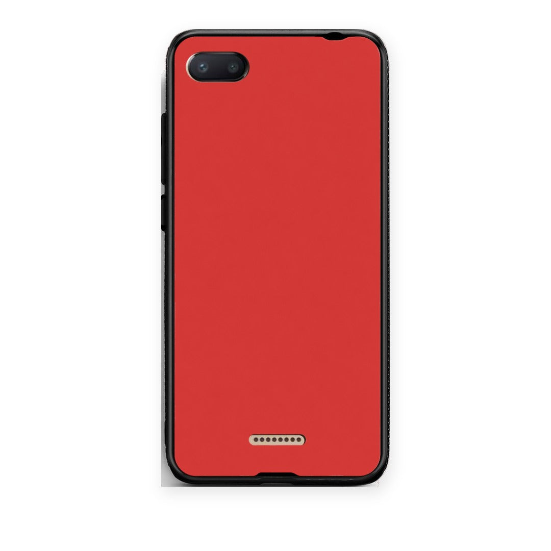 Θήκη Xiaomi Redmi 6A Poppy Red από τη Smartfits με σχέδιο στο πίσω μέρος και μαύρο περίβλημα | Xiaomi Redmi 6A Poppy Red case with colorful back and black bezels