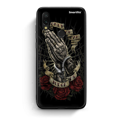 Xiaomi Redmi 7 Judge By God θήκη από τη Smartfits με σχέδιο στο πίσω μέρος και μαύρο περίβλημα | Smartphone case with colorful back and black bezels by Smartfits