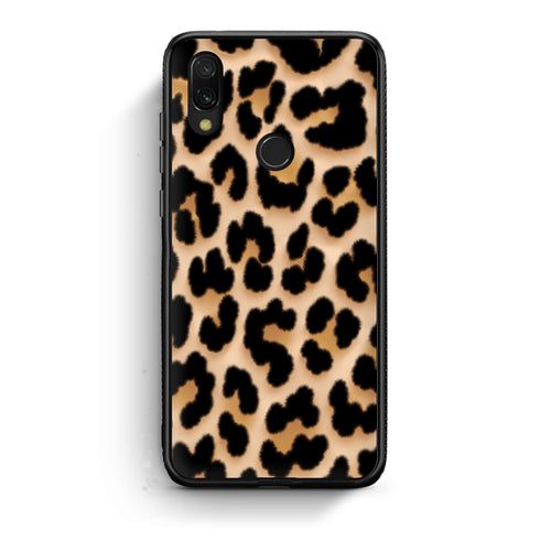 Θήκη Xiaomi Redmi 7 Leopard Print Tan Large από τη Smartfits με σχέδιο στο πίσω μέρος και μαύρο περίβλημα | Xiaomi Redmi 7 Leopard Print Tan Large case with colorful back and black bezels