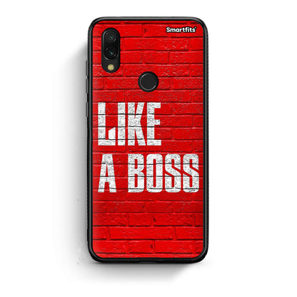 Xiaomi Redmi 7 Like A Boss θήκη από τη Smartfits με σχέδιο στο πίσω μέρος και μαύρο περίβλημα | Smartphone case with colorful back and black bezels by Smartfits