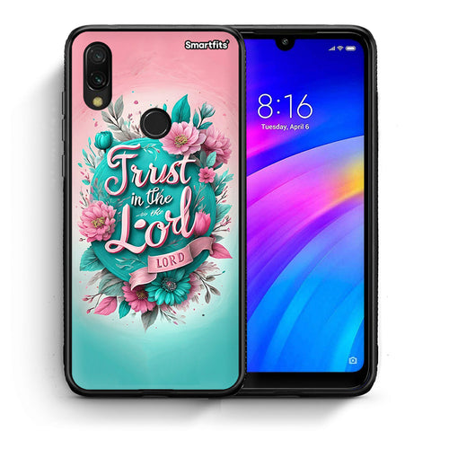 Θήκη Xiaomi Redmi 7 Lord Trust από τη Smartfits με σχέδιο στο πίσω μέρος και μαύρο περίβλημα | Xiaomi Redmi 7 Lord Trust case with colorful back and black bezels