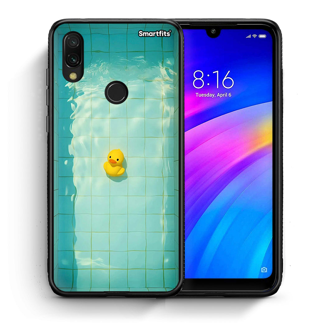 Θήκη Xiaomi Redmi 7 Yellow Duck από τη Smartfits με σχέδιο στο πίσω μέρος και μαύρο περίβλημα | Xiaomi Redmi 7 Yellow Duck case with colorful back and black bezels