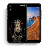 Thumbnail for Θήκη Xiaomi Redmi 7A Anime Girl από τη Smartfits με σχέδιο στο πίσω μέρος και μαύρο περίβλημα | Xiaomi Redmi 7A Anime Girl case with colorful back and black bezels