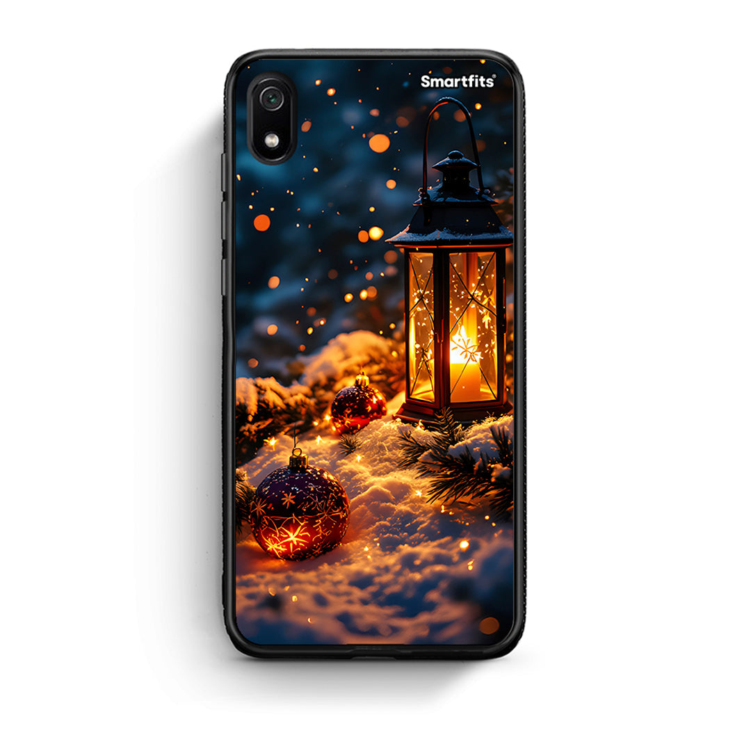 Xiaomi Redmi 7A Christmas Ornaments θήκη από τη Smartfits με σχέδιο στο πίσω μέρος και μαύρο περίβλημα | Smartphone case with colorful back and black bezels by Smartfits