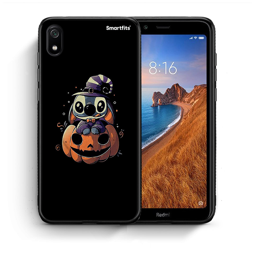 Θήκη Xiaomi Redmi 7A Halloween Stitch από τη Smartfits με σχέδιο στο πίσω μέρος και μαύρο περίβλημα | Xiaomi Redmi 7A Halloween Stitch case with colorful back and black bezels