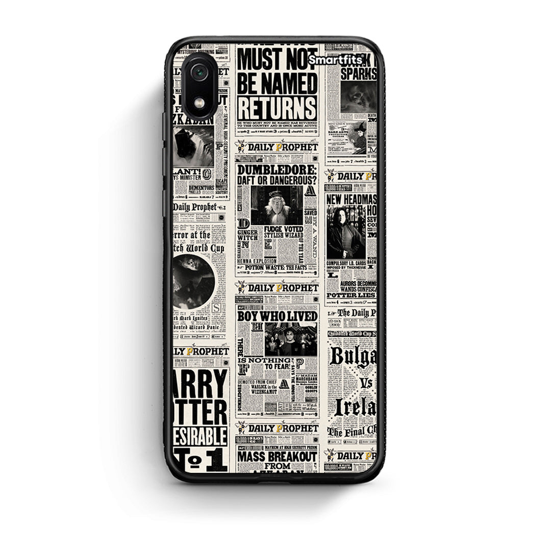Xiaomi Redmi 7A Harry Paper θήκη από τη Smartfits με σχέδιο στο πίσω μέρος και μαύρο περίβλημα | Smartphone case with colorful back and black bezels by Smartfits