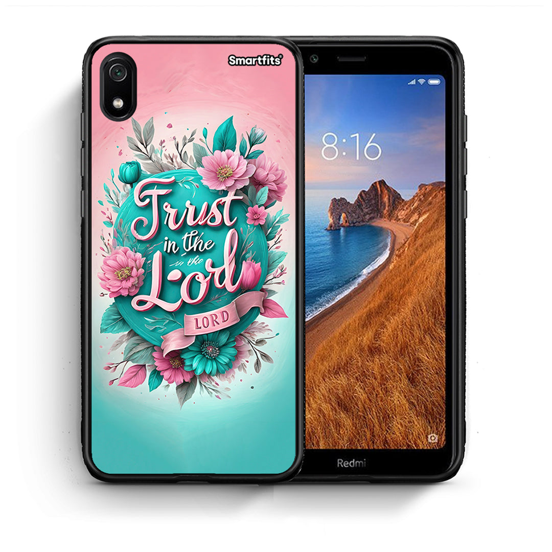 Θήκη Xiaomi Redmi 7A Lord Trust από τη Smartfits με σχέδιο στο πίσω μέρος και μαύρο περίβλημα | Xiaomi Redmi 7A Lord Trust case with colorful back and black bezels