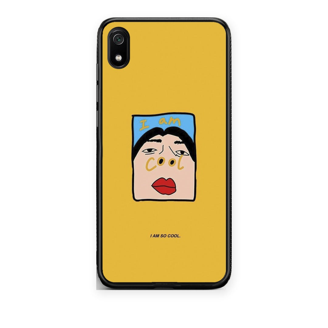 Θήκη Xiaomi Redmi 7A So Cool από τη Smartfits με σχέδιο στο πίσω μέρος και μαύρο περίβλημα | Xiaomi Redmi 7A So Cool case with colorful back and black bezels