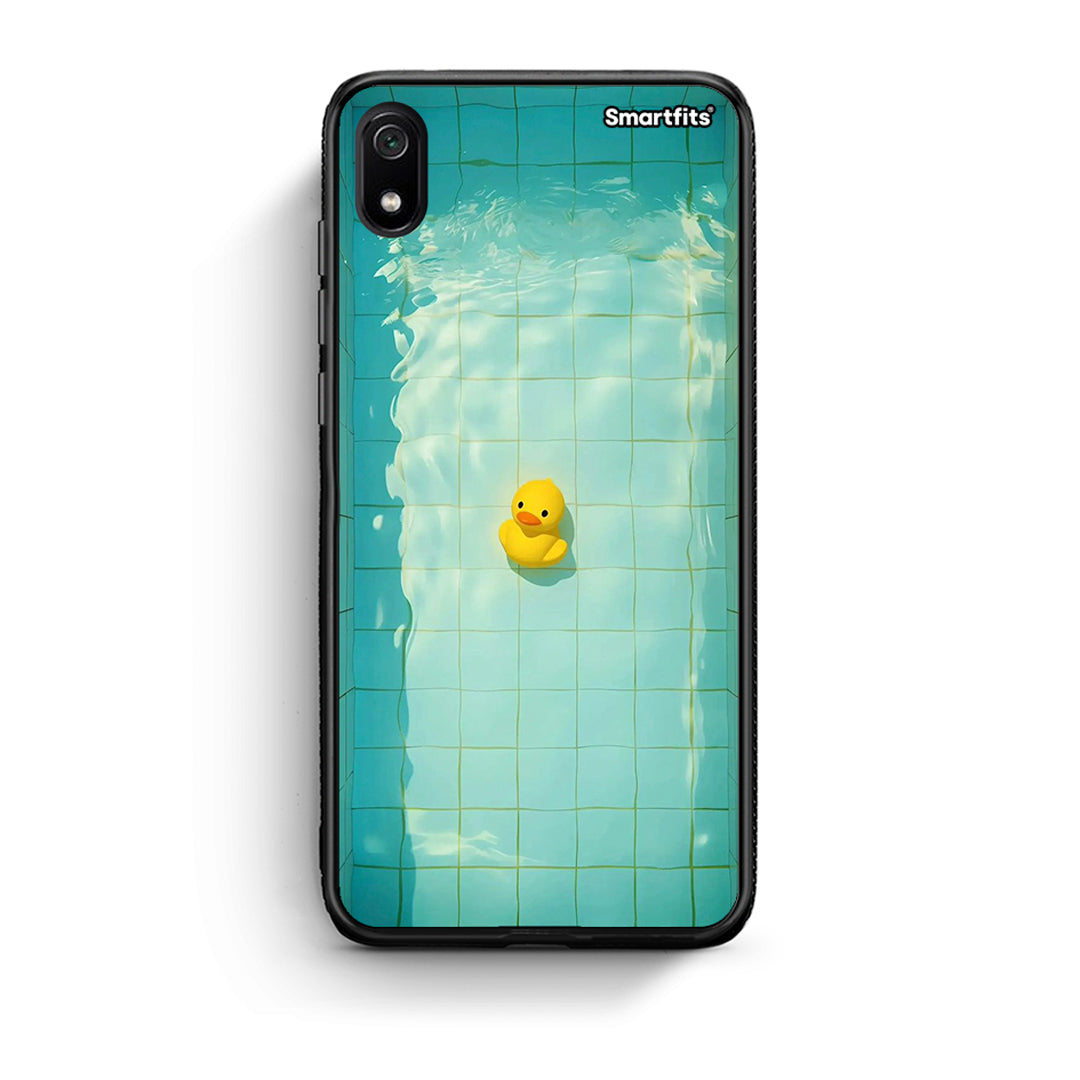 Xiaomi Redmi 7A Yellow Duck θήκη από τη Smartfits με σχέδιο στο πίσω μέρος και μαύρο περίβλημα | Smartphone case with colorful back and black bezels by Smartfits