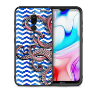 Thumbnail for Θήκη Xiaomi Redmi 8 Chevron Devilfish από τη Smartfits με σχέδιο στο πίσω μέρος και μαύρο περίβλημα | Xiaomi Redmi 8 Chevron Devilfish case with colorful back and black bezels